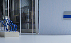 Modell - Hauptverwaltung Muhr und Bender KG - Attendorn - Detail Foyer - Raum im Modell